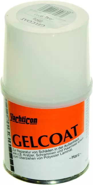 Yachticon Gelcoat Truelle 250 G Crème Ral 9001 Styrène Libre Kit de Réparation
