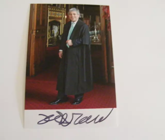 Rt Hon JOHN BERCOW Signed Photo Autograph Politician Speaker of the House