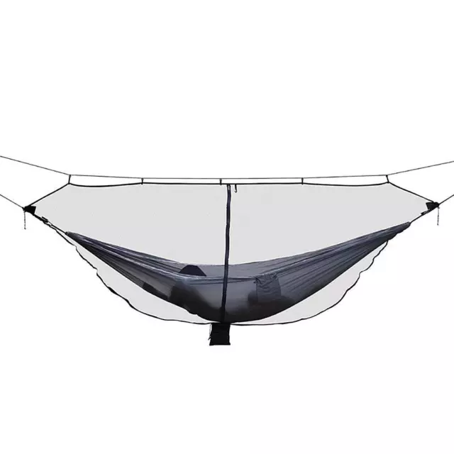 Lightweight Breathable Camping Hammock Mosquito Bug Net with 6m Hanging Rope &