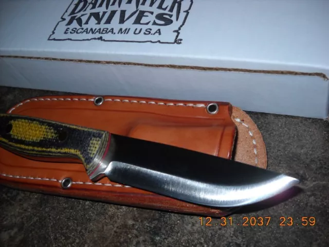 Bark River knives Scandi Yellowjacket knife Escanaba Mi USA Bark River knives Scandi Yellowjacket knife Escanaba Mi USA