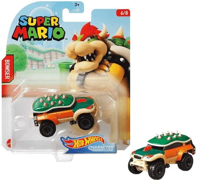 Hot Wheels Kart Bowser Jr. Flame Flyer - Super Mario Kart | Modèle DieCast 1:64 - 5 Cm