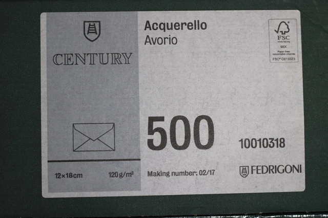 Acquerello avorio 12x18cm, Confezione da 500 Pz - avorio
