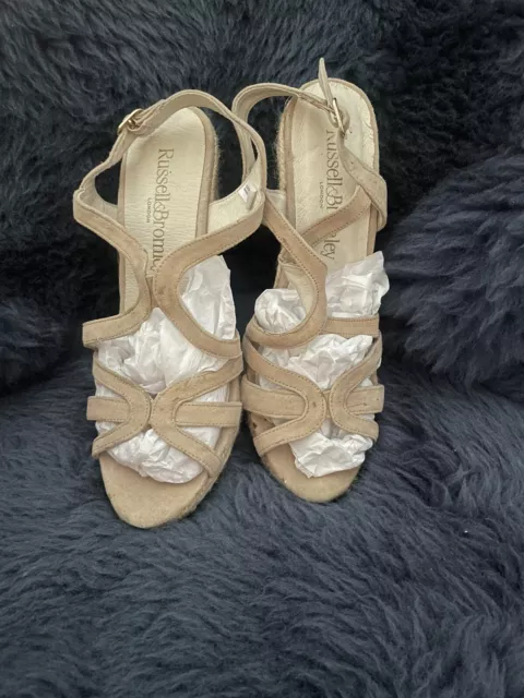 RUSSELL AND BROMLEY ladies wedge sandals size 5 38 7.50 PicClick UK