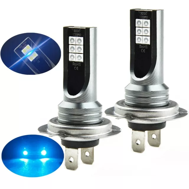 Pack de 2 ampoules phares DEL Premium H7 110 W 8000K bleu installation facile