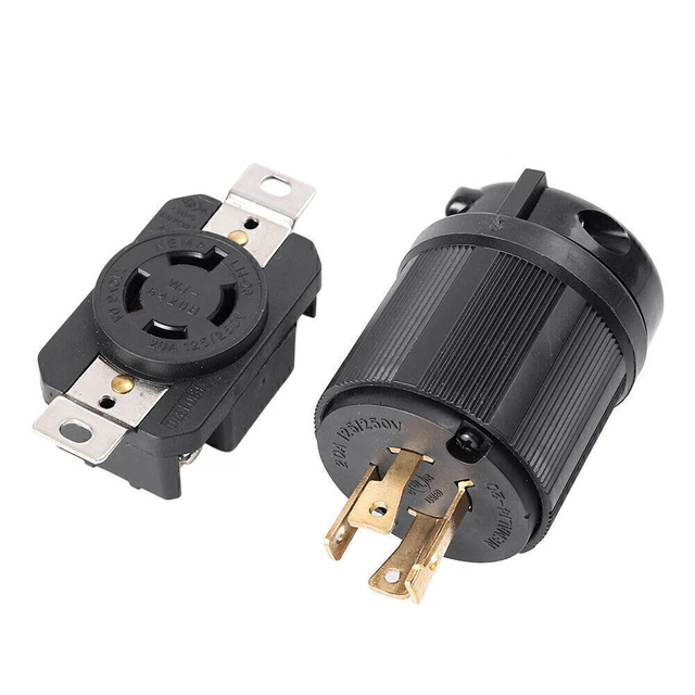 Enchufe de seguridad NEMA, 20A, 125/250V~, 3P-4W - Soluciones Eléctricas