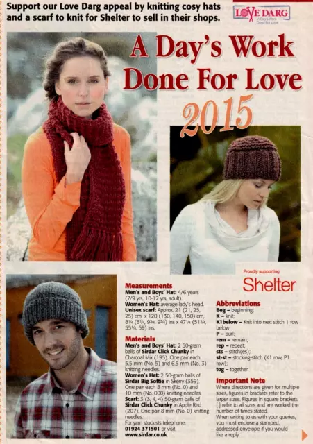 Hats Chunky KNITTING PATTERN, Mens, Boys, Womens Hats / Scarf