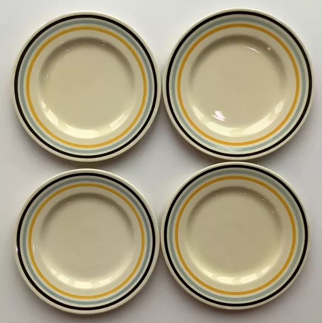 Vintage Royal Doulton 'Dr Scholl's' Plates x 4 - 1930's Art Deco - 16.5cm - VGC