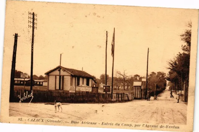 CPA CAZEAUX-LAC-Air Base-Camp Entrance by Avenue de Verdun (176802)