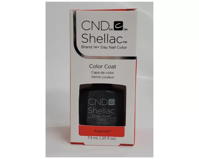 CND Shellac Power Polish Color Coat - Asphalt 0.25 oz