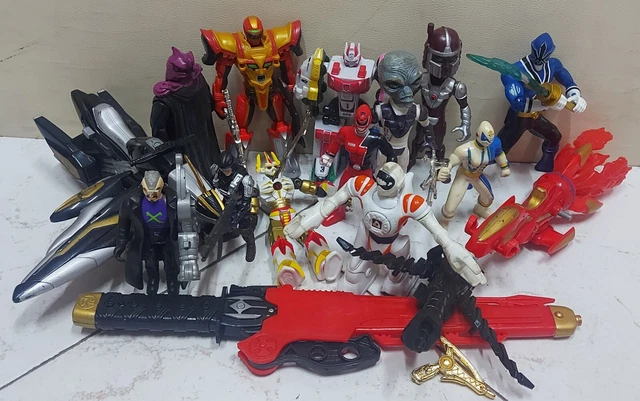 LOTTO POWER RANGERS misto moto villain spada pistola robot action ...