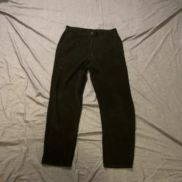 Womens Vintage Woolrich High Waisted Corduroy Pants Size 33X30 Black