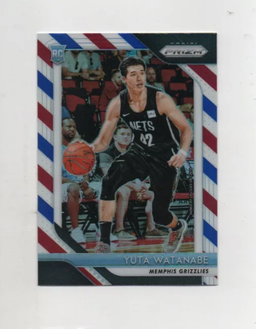 2018-19 Prizm Yuta Watanbe RC Rookie Red White Blue #146 George Washington Suns