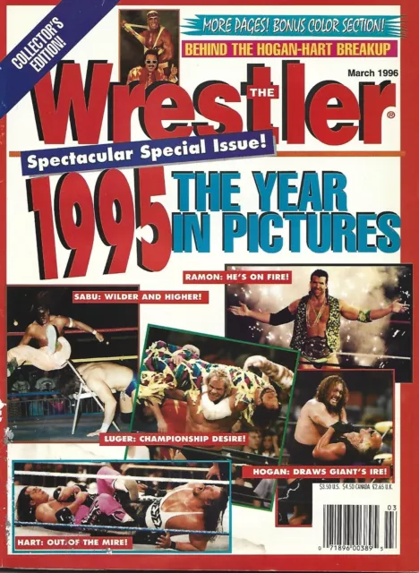 March 1996 The Wrestler Wrestling Magazine Hulk Hogan Sabu Razor Ramon Hart Nash