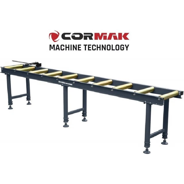 CORMAK SERVANTE à rouleaux 3m, 10 Convoyeur scie a ruban 900 kg avec une mesure