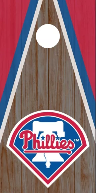 Philadelphia Phillies (2PCS) Cornhole Board Wraps Decals Vinyl Sticker