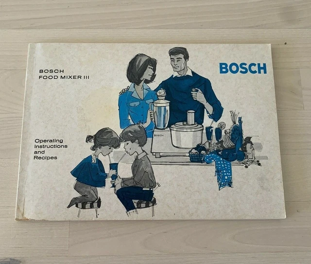 VINTAGE 1975 BOSCH Food Mixer III 3 Universal UM3 Instruction Manual