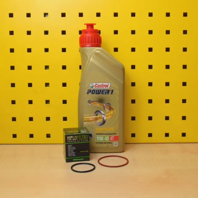 Fantic Xef Xmf 125 Oelwechselset Olio Filtro Guarnizioni Castrol Power 1 10w40