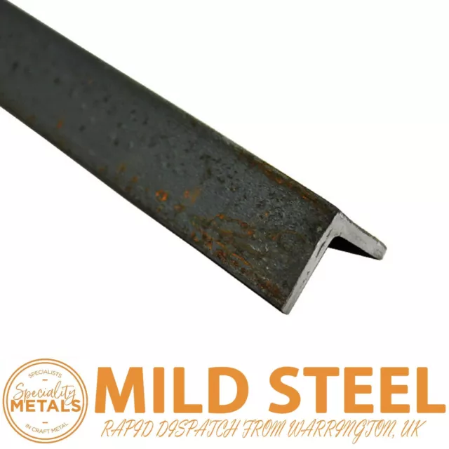 Low-price Mild Steel Angle Iron Steel Section 20/60mm 3/6mm 1000mm Long UK Made