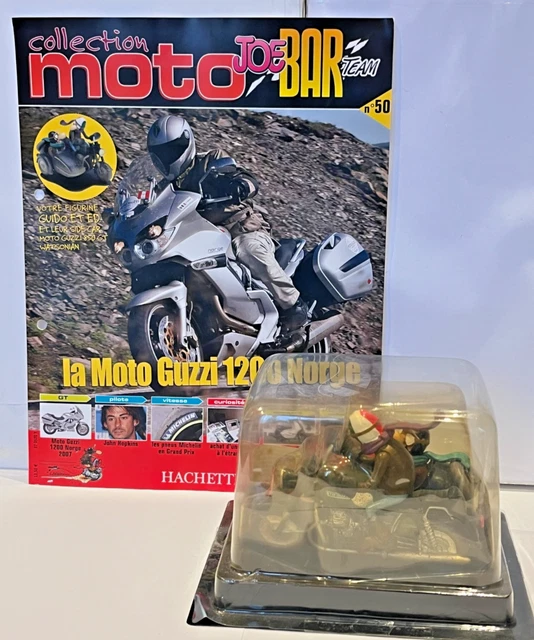 Moto Moto Guzzi 850 GT Avec Sidecar – Collection Hachette Joe Bar Team – 1/18 Résine