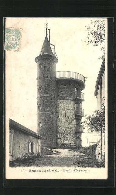 CPA Argenteuil, Moulin d´Orgemont 1906