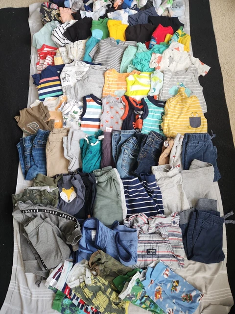 Toddler Boy Clothing Lot 12-24 mos, Oshkosh, Carter's, Gap, and Other