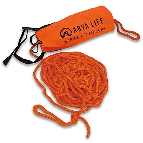 Life Throw Rope Rescue Bag with 70ft of Marine Rope.
