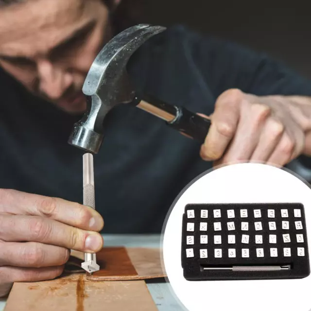 Hillrong -36st Staal grabado Punch Mold DIY alfabet nummers stempelen (B)