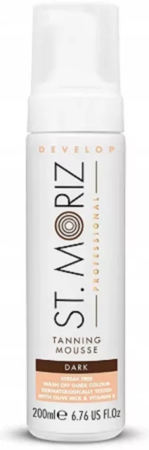 St Moritz Professional Self-Tanning Mousse Mist Bronzer Medium Fast Tan Mus