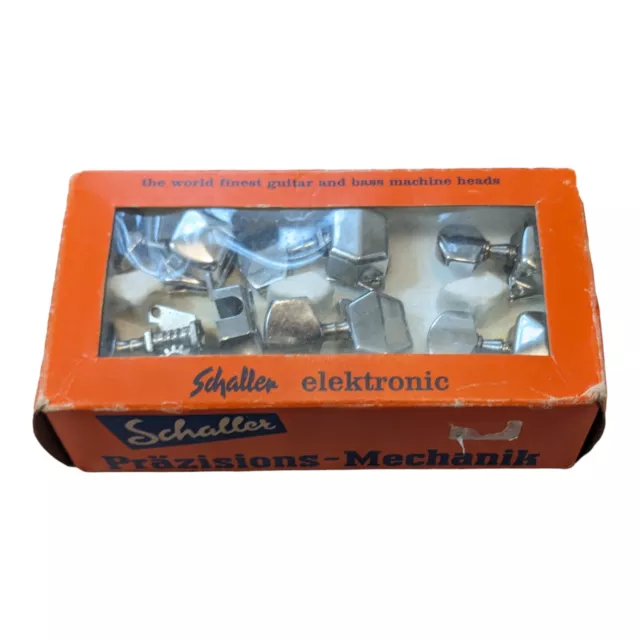 Schaller Electronic SVC Vintage  Tuner Chrome set 6  Germany 502A