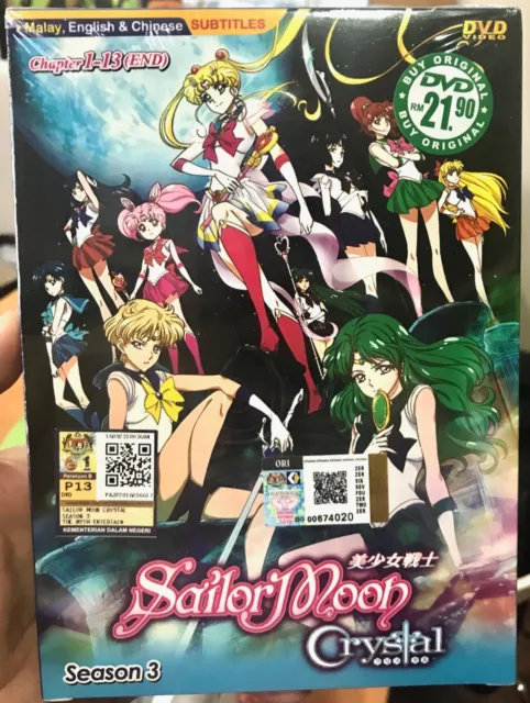 DVD ANIME Sailor Moon Crystal Season 1-2 Vol 1-39 End ENGLISH DUB