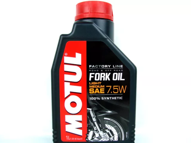 Huile de fourche 7,5 W 1 litre Motul Fork Oil Factory Line Light Medium huile d'amortissement