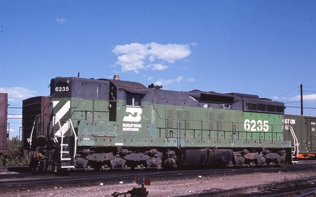 Burlington Northern SD9 6235 Orig Kodachrome Slide F80