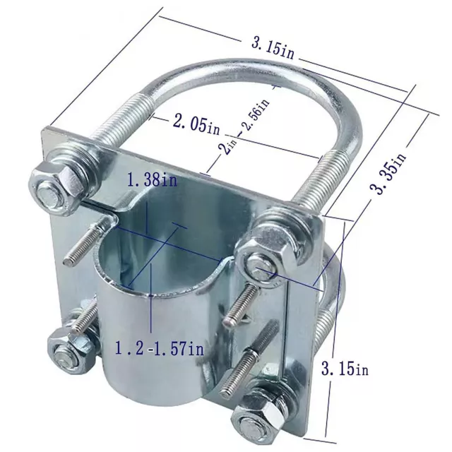 Antenna Mast Clamp Bracket Mounting for Lora Helium hotspot Miner Antenna Aerial 2