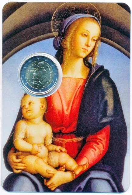 San Marino 2 € Euro GM 2023 500. Todestag Perugino BU im Folder, sofort