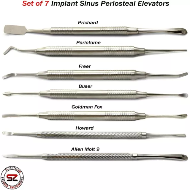 7er Sinus Lift Instrumente Kürette Raspatorien Periosteal Raspatorium Implantat