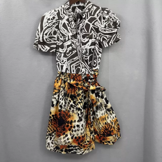 DVF DIANE VON Furstenberg Dress Steele Wrap Womens 4 Cheetah Leopard ...