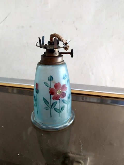Lampe à Huile En Verre Rétro - 32 Cm De Haut - Rouge - Pour Décoration Intérieure Et Ambiance (kérosène, Paraffine) - 2