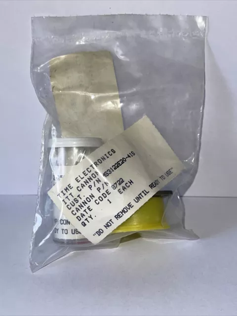Military Connector NOS MILSPEC MS3122E-20-41S with GOLD pins