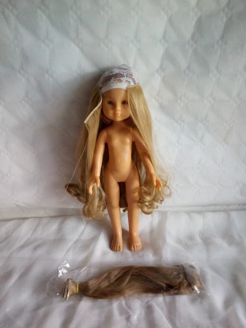 Poupée Corolle 2004 Fille Brune 36 Cm Robe Rouge Fleurie Vintage Années 2000