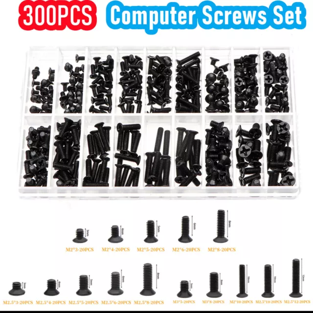 Für Laptop Handy Computer Satz 300stk Verschieden Schrauben Screw Set Reparatur