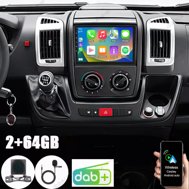 DAB+ Autoradio Für Fiat Ducato Peugeot Boxer Citroen Android 13 Carplay Kamera