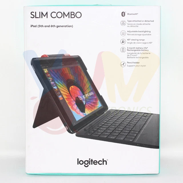 LOGITECH SLIM COMBO Keyboard Case iPad 5th and 6th Generation 920