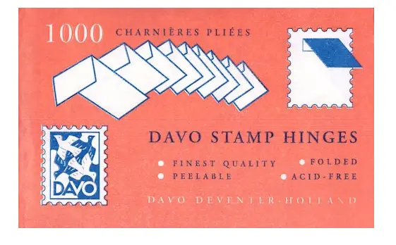 Davo Stamp Hinges - Brand New - Pack of 1000 Hinges