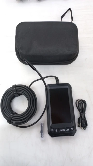 Fotocamera endoscopica con luce, fotocamera endoscopica SGAINUL doppio obiettivo 5,0 pollici IPS