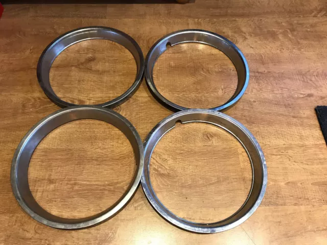 Chrom-Radzierringe für Stahlfelgen, 14 Zoll, Oldtimer 70er und 80er Jahre