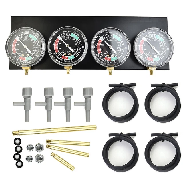 Jauge à Vide Mini - 0 à -1 Bar / -30 InHg - Précision Et Compacité - Filetage 1/4" BSPT - Pour Air, Eau, Huile
