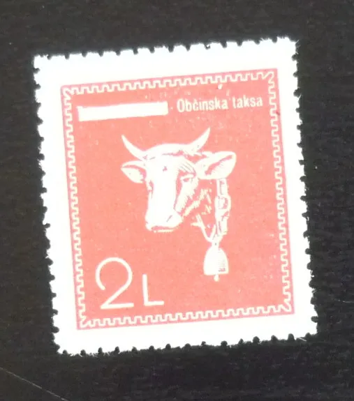 Slovenia c1942 Italy WWII Ovp Yugoslavia District Livestock Revenue MNH Stamp 1