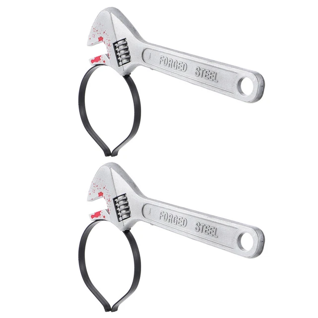 2 piezas Halloween Llave sangrienta Cinta para el cabello Juegos Bromas Joyería para el cabello