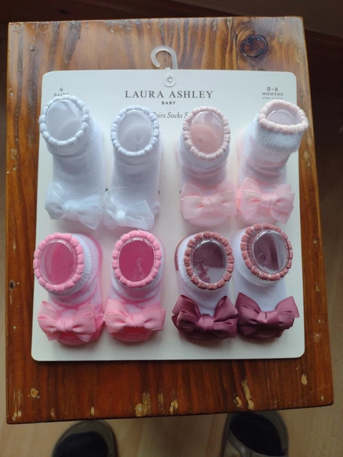 Laura ashley baby socks and headband cheap