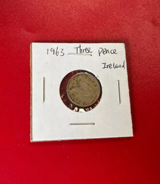 Irland 1963 3 Pence Münze - Schöne Welt Münze